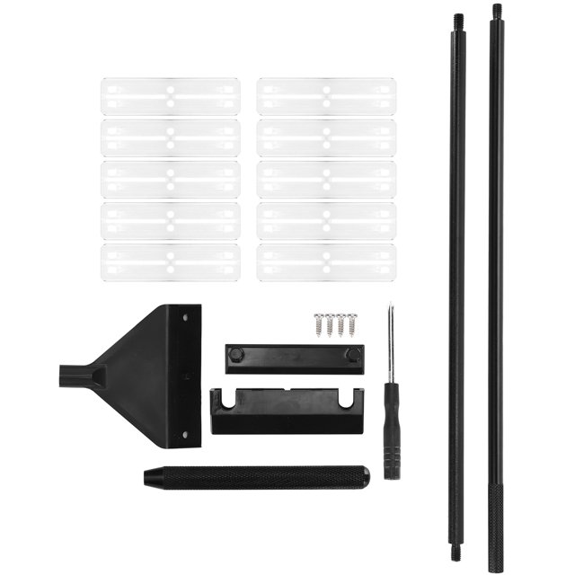 Qiilu Fish Tank Algae Cleaner, Algae Scraper Strong Portable Fish Tank Cleaning Tool Durable With Blade For Aquarium
