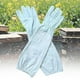 thumbnail image 4 of Guantes de apicultor con puños elásticos de piel sintética gruesa, protección para apicultores. Blanco, 4 of 6