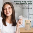 thumbnail image 4 of Compostable Dental Floss Picks 200 pack - Plant-based dental floss picks with tongue scraper mint flavor - Adult 2-in-1 natural dental floss and toothpicks biodegradable oral care, 4 of 4