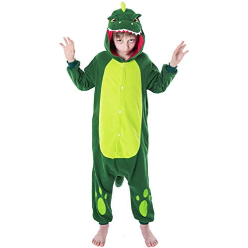 Spooktacular Creations Unisex Adult Pajama Plush Onesie One Piece Dinosaur Animal Costume