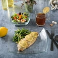 thumbnail image 4 of Gibson Soho Lounge Square Dinnerware Set, Service for 4 (12pc), Clear Glass, 4 of 5