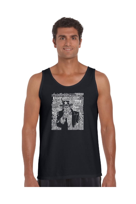 Men's Word Art Tank Top - UNCLE SAM