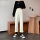 thumbnail image 4 of Pantalones anchos de pierna Mujer Pantalones rectos de cintura alta Noveno Pantalones casuales de niña, L tholdsy AP001480-02B, 4 of 7