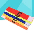 thumbnail image 1 of PAMINGONO 5Pcs Soccer Team Captain Armband Adjustable Elastic Nylon Bands for Football Sports, 1 of 8