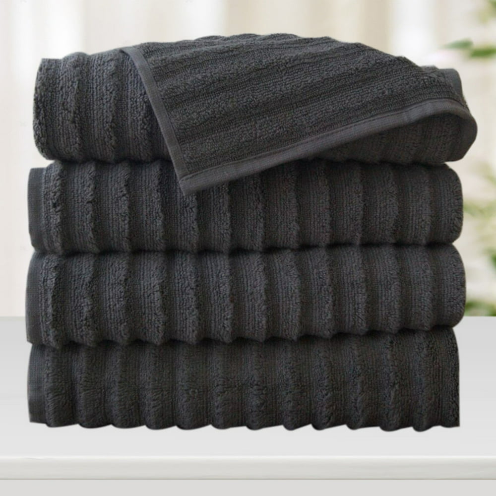 Elegance Spa Zero Twist Cotton Bath Towels - Set of 4 - Walmart.com ...