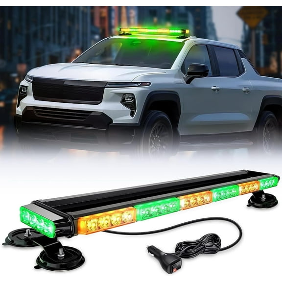 Nilight 29.5" Roof Top Strobe Lights 56Led Hazard Light Safety Warning Led Flashing Light Bar Magnetic Mount 12V 24V Cars Trucks Tractors