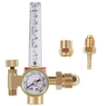 thumbnail image 2 of HTP Argon CO2 Mig Tig Flow Meter 0-4000 PSI Precise Gas Welding Regulator 10-60CFH Adjustable Argon Regulator Copper Flowmeter Gauge for Argon Helium Nitrogen, 2 of 10