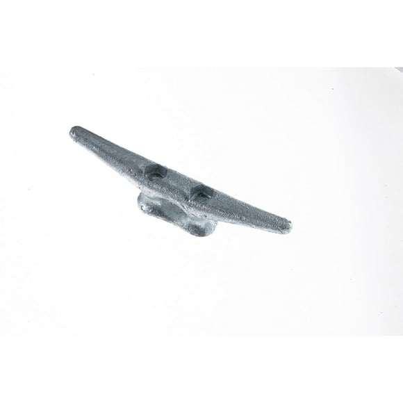 Attwood Crampons de Corde pour Bateau Marin 12100L3 pour Petits Bateaux et Quais; Base Ouverte; Longueur de 6 Pouces; Galvanisé; Argent; Fonte; avec Deux Attaches de 1/4 Pouce; Simple; Emballage de Rechange