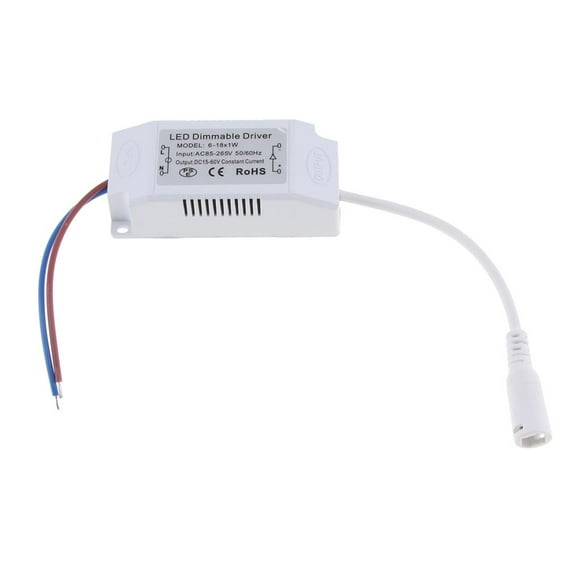 Conducteur Mené dimmable 6-18x1W 85 265V DC 300mA Courant constant