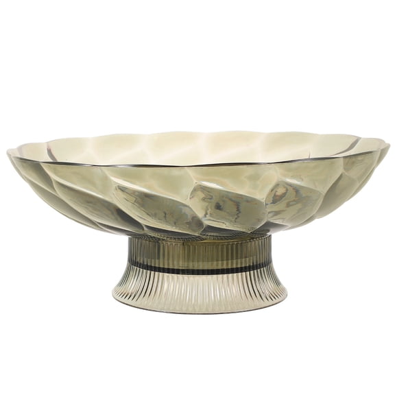 TAILTOSS Pedestal Fruit Bowl PET Material 1 Pack, 9.8 x 4.7 x 3.9 Inches, Kitchen Fruit Holder