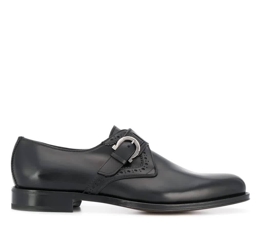 Salvatore Ferragamo Black Tobias Monk Strap Leather Kuwait Ubuy