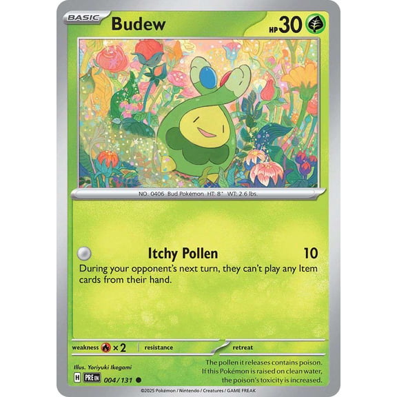 Pokemon Prismatic Evolutions Common Budew #4
