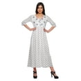 thumbnail image 1 of Moomaya Kurta Imprimée en Ligne A pour Femmes Manches 3/4 Tunique d'Été, 1 of 5