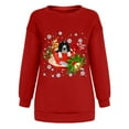 thumbnail image 4 of Fesfesfes Ugly Xmas Sweater Women's Tops Winter Christmas Dog Classic Printing Pullover Loose Sweatshirt Sale Items, 4 of 5