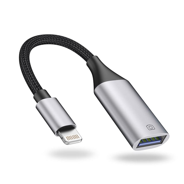 Adaptador de cámara USB IVSHOWCO Lightning a USB para iPhone