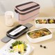 thumbnail image 1 of CAJA Para Niños, Contenedores de Almuerzo de Doble Capa para Niños Con 2 Compartimentos, Caja de Almuerzo para Niños AptA Para Microondas, 1 of 7