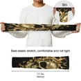 thumbnail image 6 of ALAZA Gold Skull UV Sun Protection Arm Sleeves UPF 50+ Compression Cooling Sleeve 1 Pair, 6 of 7