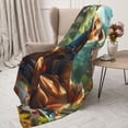 thumbnail image 3 of Disketp Maple Meditating Bear Cozy Flannel Fleece Throw Blanket: Has a velvety texture for All Seasons - Perfect for Women, Men, & Kids"80"x60", 3 of 6