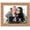 Gold, variant on 4x3 Natural Modern Bamboo Picture Frame - UV Acrylic, Foam Board Backing, Hanging Hardware