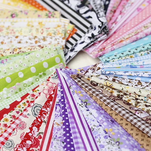 100 Pcs Bricolage Motif Assorti Floral Imprimé Patchwork Tissu Coton Tissu Couture Courtepointe Tissu 100x100mm
