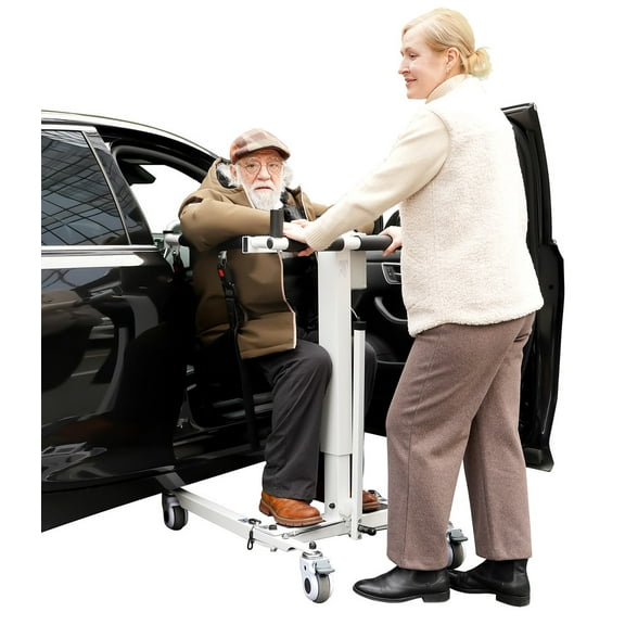 Electric Transfer Lift, Patient Lift Transfer Chair, Folding Chair Lift Assist Devices for Seniors, Transfer Chair for Home, Nursing Home, Car, AY06