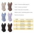 thumbnail image 3 of Women Shapewear Lift Triangle Bodysuit Jumpsuit Shapewear Tops for Women Nylon Camisoles for Women Womens plus Size Shape Wear Bustier Bodysuit Shape Bodysuit Seamless Comfort Camisole with Sleeves, 3 of 5