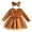 Yellow, variant on Baby Girls Long Sleeve Velvet Tulle Dress Set Star Print Skirt Ruffle Bow Detail with Matching Bow Headband