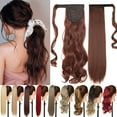thumbnail image 4 of Benehair Clip in Ponytail Extensions for Women Wrap Around Long Thick Straight Curly Hairpiece, 4 of 13