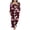 06-Flower Wine Red, variant on DreamFish Fall-Winter Womens 2 Piece Long Sleeves Pajama Sets with Comfy Long Pants Ladies Lounge Sleepwear with Pockets