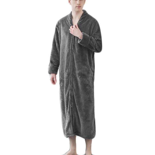 Gift TIMIFIS Mens Womens Robe Soft Plush Fleece Hooded Bathrobe, Full Length Long Warm Lounge Robe Spa Bath Robe with Hood pring/Summer