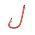thumbnail image 1 of Lefu 100pcs High Carbon Steel Fishing Hook Red with Barb Fast Attack Single Hooks, 1 of 8