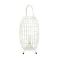thumbnail image 6 of DecMode 9"W, 16"H Metal Modern Candle Lantern, White, 1 - Piece, 6 of 9