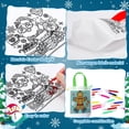 thumbnail image 2 of SilTriangle 24 bolsas navideñas para colorear con 144 rotuladores, 20 x 25 cm, 2 of 5