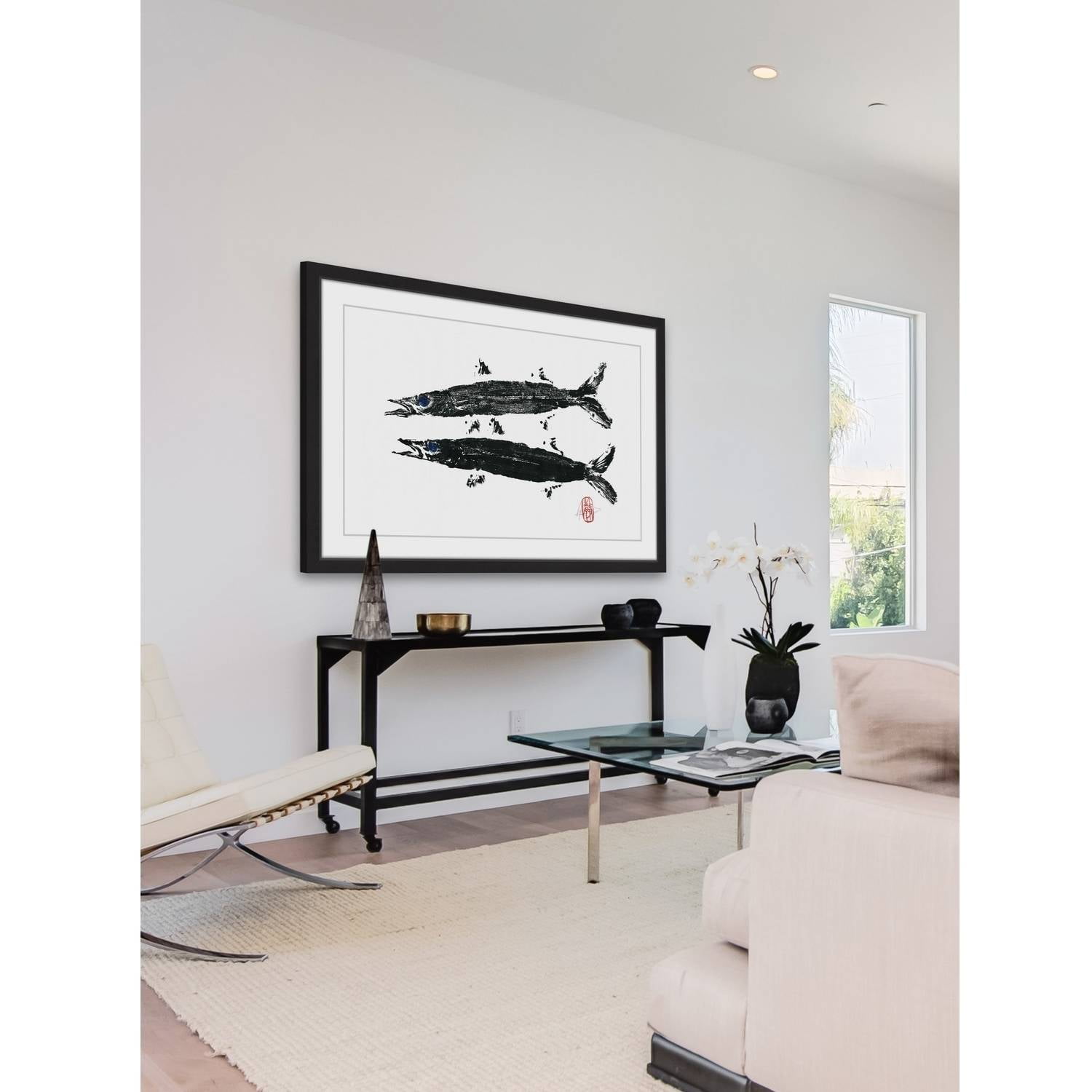 "Barracuda Twins" Framed Painting Print