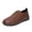 Brown, variant on Willtoo Women’s Lace‑up Oxford Shoes, Soft Round Toe Flat Casual Dress Shoes, Comfort Non‑Slip Sole Walking Shoes Office Daily Outdoor Lightweight Dress Shoes