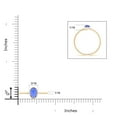 thumbnail image 4 of ANGARA Natural Classic Bezel-Set Oval Tanzanite Ring in 14K Yellow Gold for Women (Size-6x4mm) | December Birthstone, Birthday, Anniversary, Jewelry Gift for Women | Natural Tanzanite Ring, 4 of 9