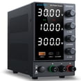 thumbnail image 1 of Fuente de alimentación DC WANPTEK POWER 0-30 V 0-10 A con USB y tipo C, 1 of 9