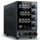 thumbnail image 1 of Fuente de alimentación DC WANPTEK POWER 0-30 V 0-10 A con USB y tipo C, 1 of 9