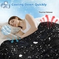 thumbnail image 3 of Black Star Sky Cooling Blanket,Lightweight Breathable Summer Throw Blanket with Double Sided Cold Effect,Modern Country Simple Abstract Pattern Picnic Blankets Bed Sheet for Hot Sleepers 40"x60", 3 of 8