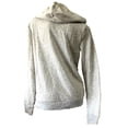 thumbnail image 2 of Victoria’s Secret Pink Womens Split V-neck Logo Spellout Sweatshirt Hoodie Gray Marl Size Large NWT, 2 of 2