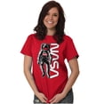 thumbnail image 4 of Retro Astronaut NASA Worm Logo Men's Graphic T Shirt Tees Brisco Brands L, 4 of 6