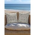 thumbnail image 3 of Outdoor Pillow Waterproof 1 Pack, Spring Flowers Patio Throw Pillows for Couch Bed Sofa with Insert, Farmhouse Sage Green Pastoral Floral Leaf Decorative Travel/Reading/Camping Pillow Set 16x16 Inch, 3 of 7