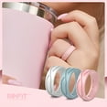 thumbnail image 4 of Rinfit Silicone Wedding Rings for Women - 4Love Collection - 5 Rings Pack, 4 of 9