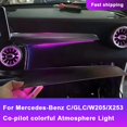 thumbnail image 2 of Luz LED ambiental para coche, luz de ambiente colorida para modificación Interior, accesorios para coche, para mercedes-benz C/GLC/W205/X253 copiloto, 2 of 5
