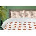 thumbnail image 3 of Ambesonne Valentine Duvet Cover Sets, Hearts Honeymoon, 2-King, Orange White, 3 of 6