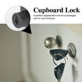 thumbnail image 3 of IFANLANDOR Heavy Duty Drawer Lock Zinc Alloy Cylindrical Security Protection 1 Set for Tv Cabinets, 3 of 6