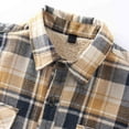 thumbnail image 5 of Long Sleeve Shirts for Men Button Down Fleece Lined Flannel Shirt Jacket with Pocket Brushed Soft Tops Winter Casual Plaid Shirt, 5 of 9