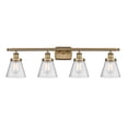 thumbnail image 3 of Innovations Lighting 916-4W-11-36 Cone Vanity Cone 4 Light 36" Wide Vanity Light - Brass, 3 of 5