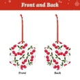 thumbnail image 2 of Naloa Cherry Acrylic Santa Tree Decorations Christmas Hanging Pendant for Christmas Winter New Year Party Hanging Decorations-Hexagon, 2 of 7