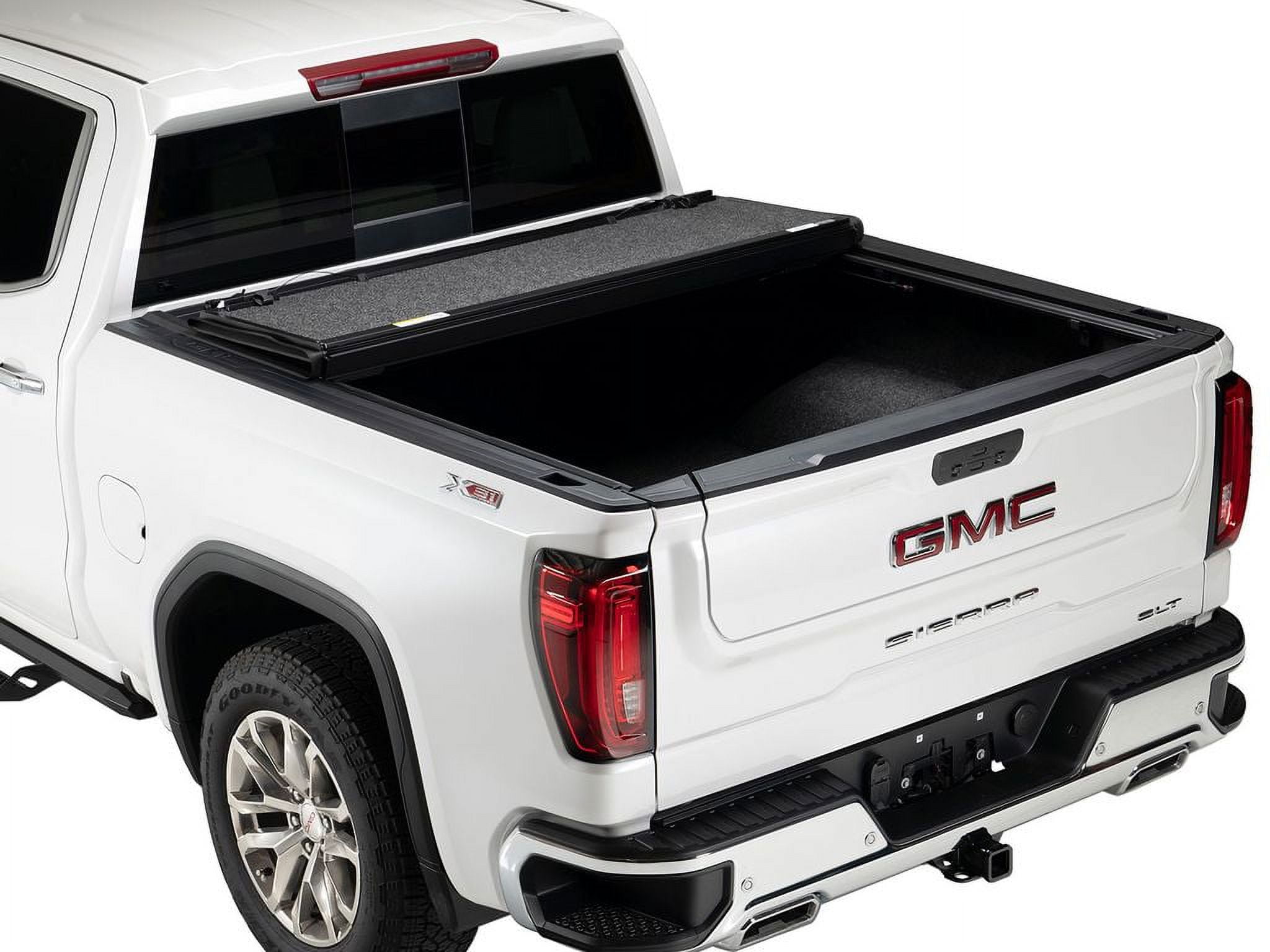 A.R.E. AR32006-PR4 Fusion Painted Hard Fold Truck Bed Tonneau Cover Fits 2015 - 2021 Dodge Ram w/o RamBox 5' 7" Bed (67") Paint Code: PR4 Flame Red